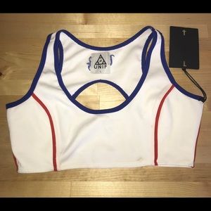 UNIF cheerleader crop top- size L